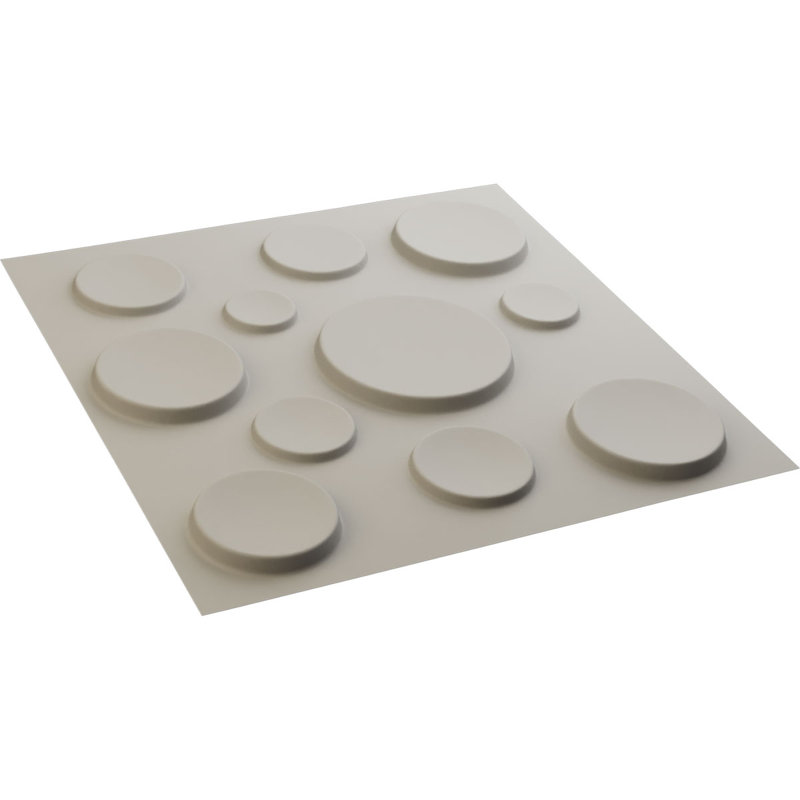 Panneau mural décoratif 3D Cosmo EnduraWall, Blanc fleur satiné UltraCover