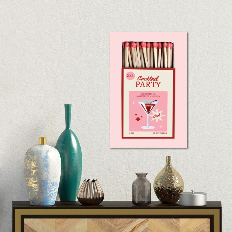 Matchbook Party, 45.72 cm H x 30.48 cm W x 1.905 cm D, Does Not Apply
