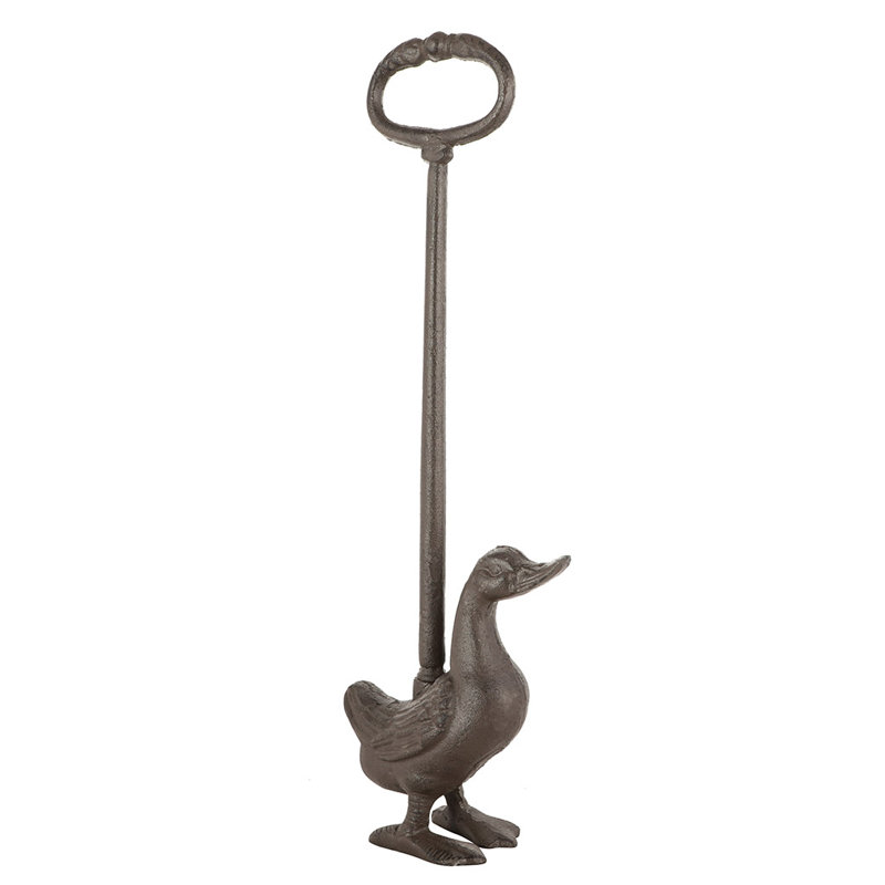 Bobb Duck Iron Floor Door Stop