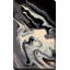 «Black and White Abstract», reproduction de peinture acrylique sur toile tendue-27098963