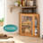 Corner Bread Box For Kitchen Counter, Bamboo Wood Large Capacity Bread Storage Bin