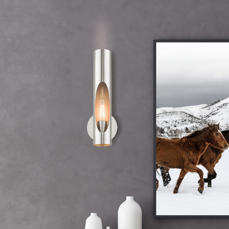 Applique murale articulée à 1 lumière Azria, Nickel brossé