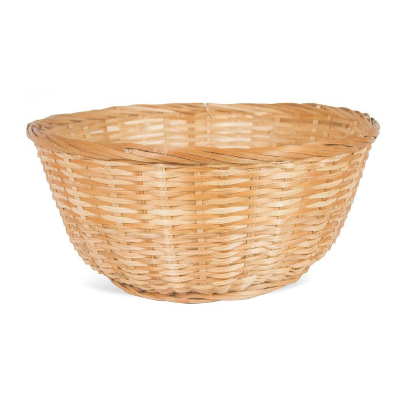 Round Bamboo Basket, 4.25" H x 15" W x 15" D