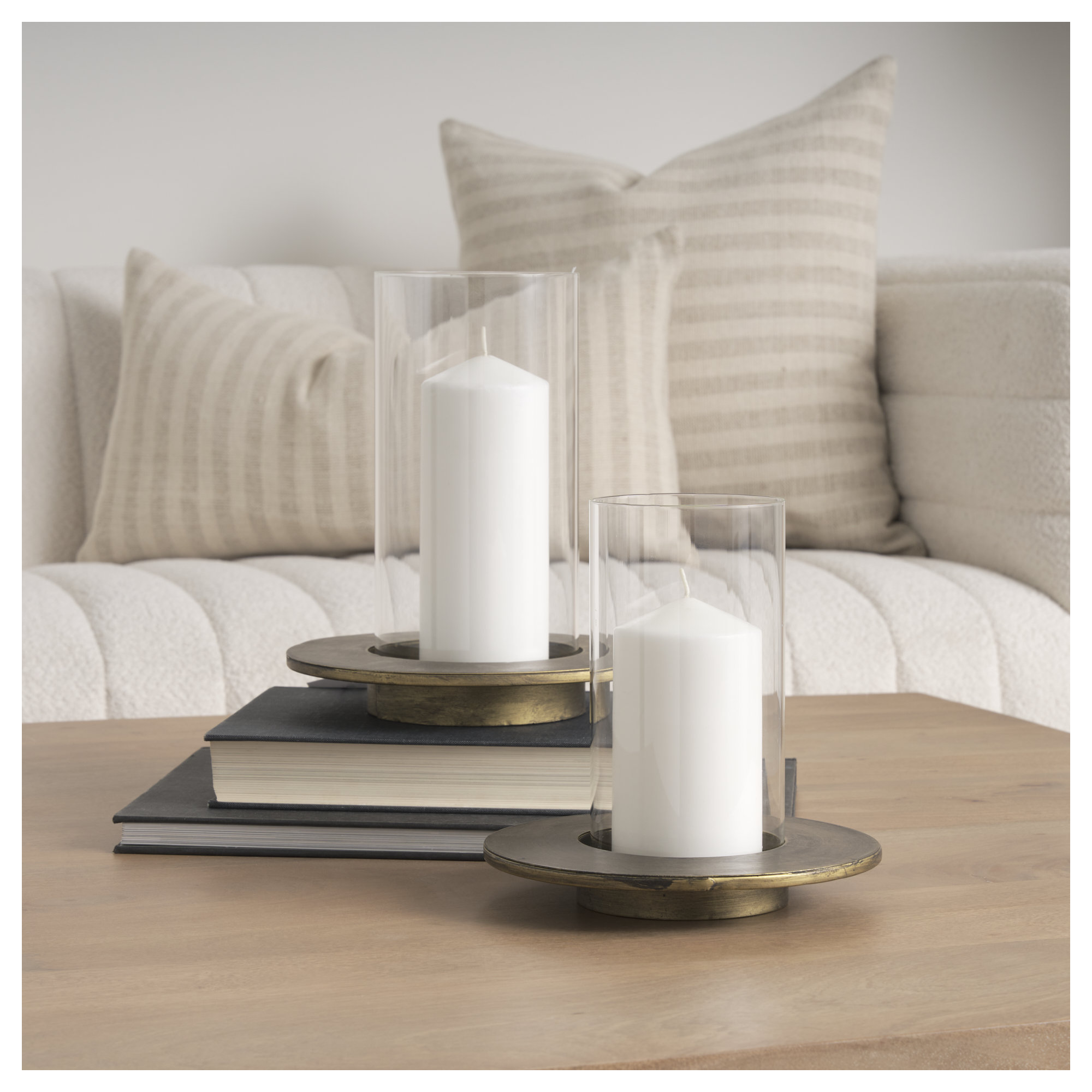 13.98'' H Metal Tabletop Hurricane