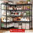 Marlia Steel Height -Adjustable Storage Rack Heavy Duty Shelving Unit-565501751-565694246