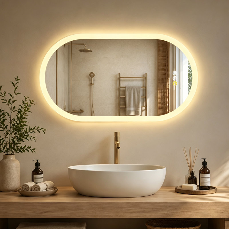 Miroir de salle de bain à DEL, 31,5 po x 20 po