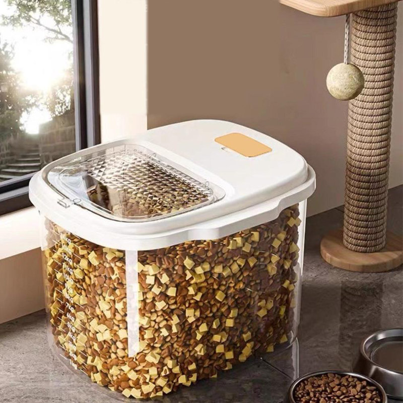 10L Airtight Food Storage Container – Plastic Storage Box With Secure Lid – Large Capacity For Rice, Cereal, Flour, Pet Food, Snacks, Beans & Dry Goods – Durable & Leakproof