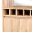 Dallas  Bar Cabinet with Wine Bottle Storage, Stemware Rack, and Display Shelves – Natural Oak-921075315