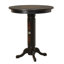 Round Solid Wood Top Dining Table