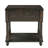 Wexford Collection Set of 2 Rectangular Solid Wood End Tables with Drawer and Storage Shelf, Mid-Century Modern Narrow Side Tables with 4 Legs for Living Room, Bedroom and Small Spaces Black-1053502654