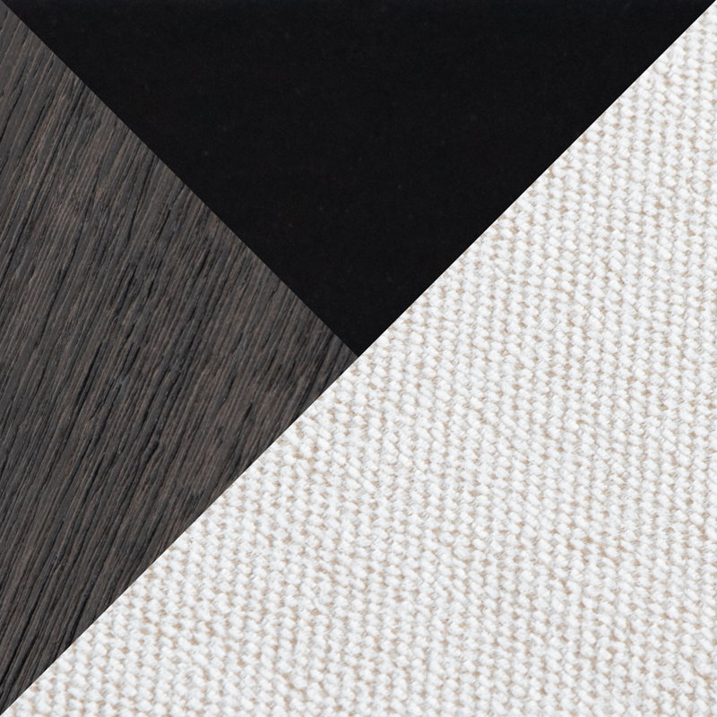 Banc rembourré Kari, Gris clair / Brun