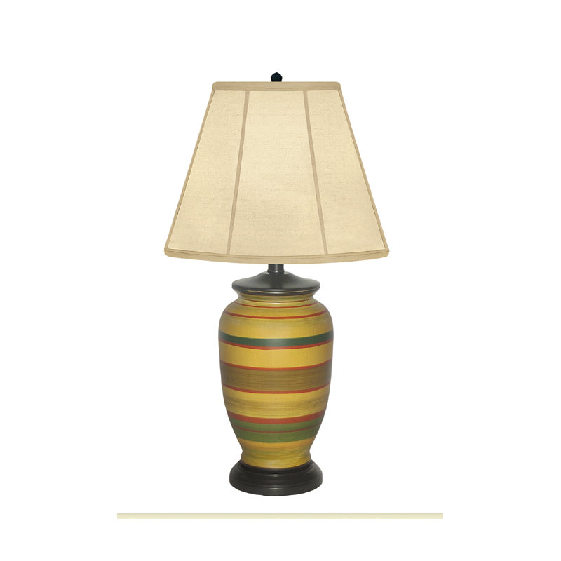Lampe de table 28" avec horizons de printemps