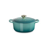 Le Creuset Signature Enaneled Cast Iron Deep Round Dutch Oven 6.5 Qt., Oyster