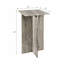 Petite table en marbre Rommi, blanc-226105594