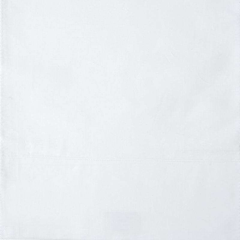 Lineare Sateen Duvet Cover, White, King Duvet Cover