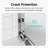 44"-48"W*72" H Semi-Frameless Double Sliding Shower Door, Bypass Shower Door, 1/4" (6Mm) Thick SGCC Tempered Glass Door-123117967