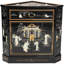 Armoire de coin en laque noire - Dames royales