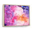 Ondulations d'art en marbre rose et mauve - reproduction sur toile flottante-1264975526-1264975455