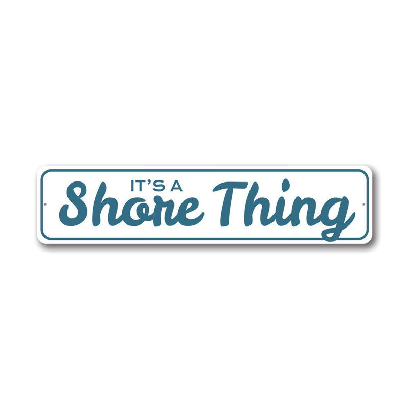 Panneau en aluminium It's a Shore Thing Beach, H 6 po x l 24 po x P 0,06 po