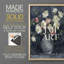 Impression florale Impasto I - impression encadrée de qualité supérieure - prête à être accrochée - aucun clou requis - aucun clou requis-1208712674-1208712672