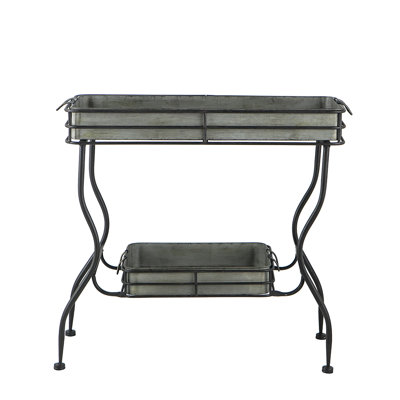 Maggie Galvanized Tray Table