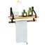 Dule Pine Solid Wood Bracket Shelf with Towel Bar