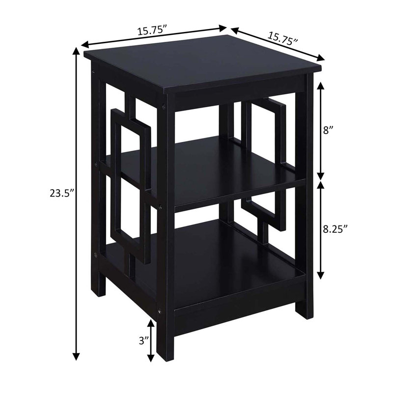 Carmeline End Table, Black