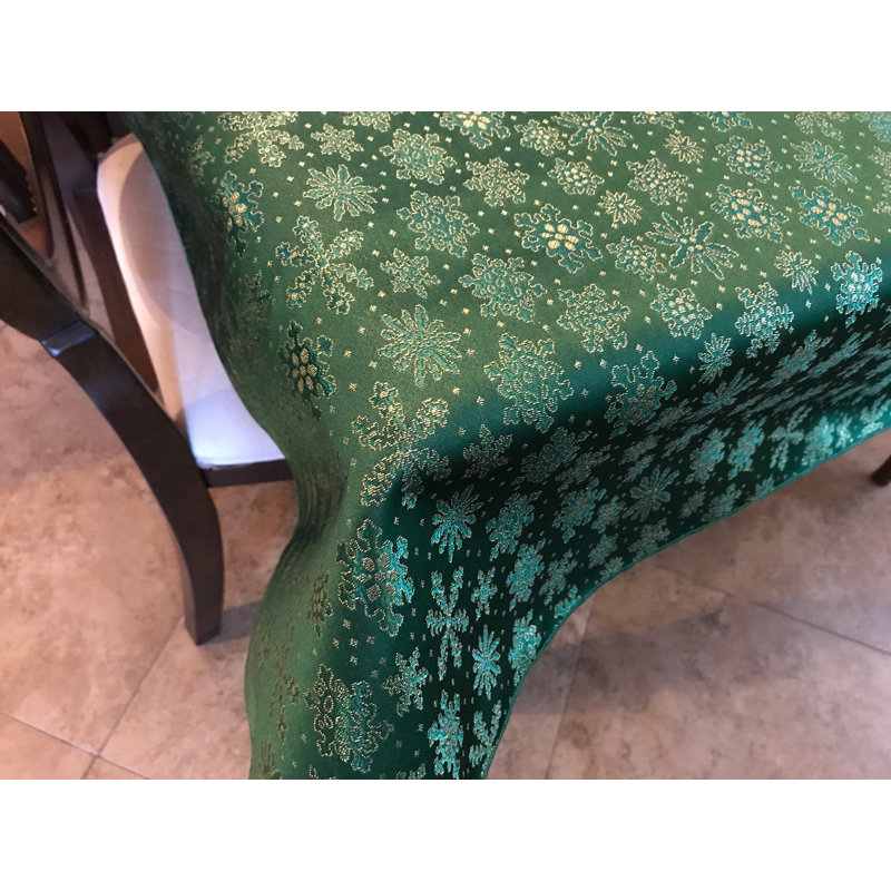 Linges de table Sartaj Brocade, Vert, 48 po carré