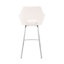 Tabouret de bar pivotant en similicuir et acier inoxydable brossé 30 po Freya-301631350