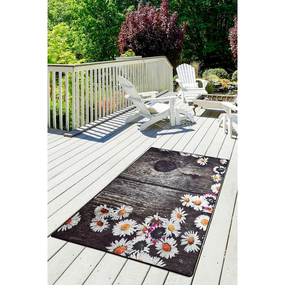 Floral Indoor Rug East Urban Home Rug 