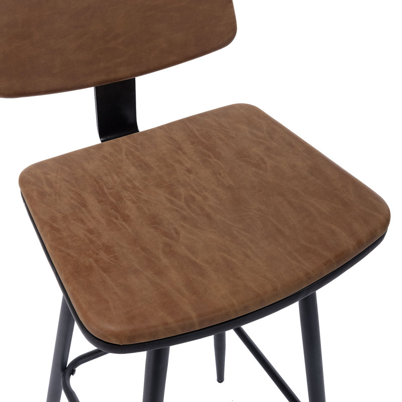 Liela 29.33" Bar Stool(Set of 2), Brown