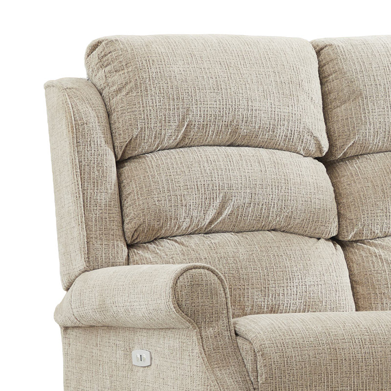 Constantino 3 Seater Electric Reclining Sofa, Beige