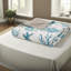 Ensemble de literie luxueux en satin de coton 6 pièces, motif aqua côtier pour le décor de la chambre à coucher