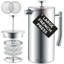 Belwares Stainless Steel French Coffee Press, With Double Wall And Extra Filters-51570729