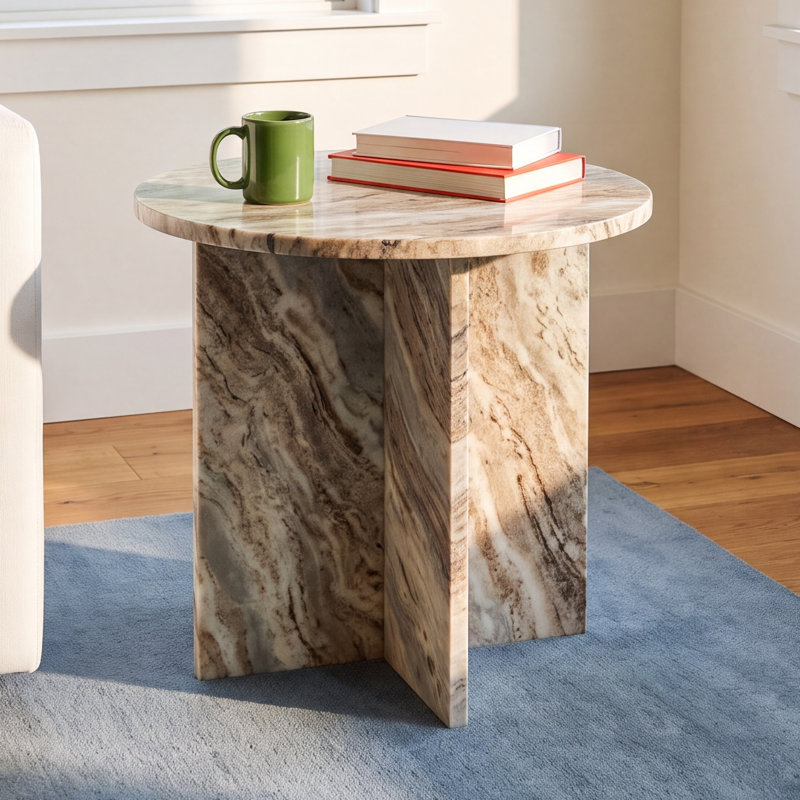 Humphrey Marble Top End Table