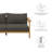 Wren Outdoor Patio Teak Wood Sofa In Natural-105239567-105239568