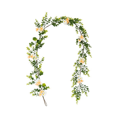  Faux fleurs artificielles pour décoration intérieure fleurs simulées marguerites vignes d'eucalyptus extérieur mariage salon décoration murale fausses fleurs