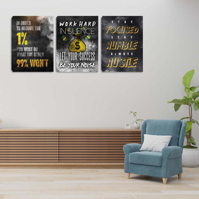 3 Piece Wrapped Canvas Print