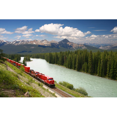 Photographie d'un train de fret sur toile par Mayskypoto
