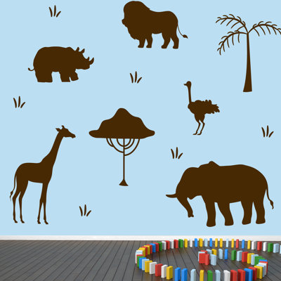 Adhésif décoratif safari africain