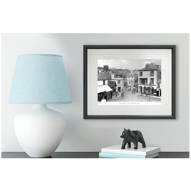 Lyme Regis, The Square C1955 by Francis Frith - Single Picture Frame Print, 60cm H x 80cm W x 2.3cm D