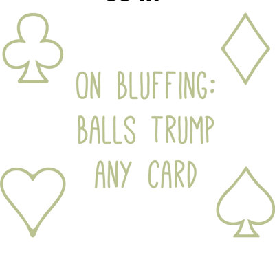 Décalcomanie murale balles de bluffing prend