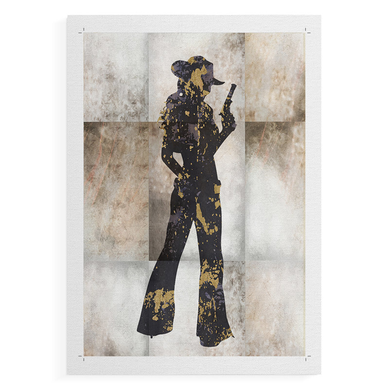 Cowgirl I - Impression sur toile seulement - NON-CADRE, H 18 po x l 12 po
