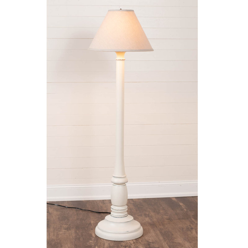 Randalle 59'' Traditional Floor Lamp, Rustic White