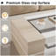 Davionne Rectangular Tempered Glass Coffee Table-527863148