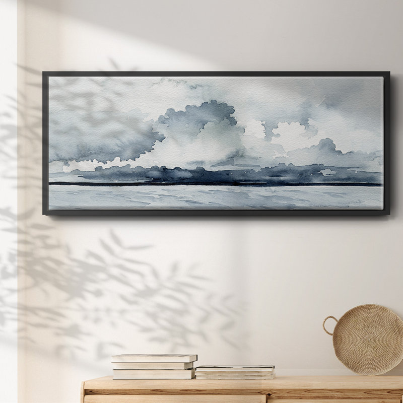 Passing Rain Storm I- Framed Canvas