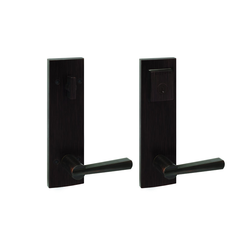 Prestige Complete Entry Lever Set with Single Cylinder Deadbolt and Door Lever