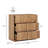 Sideboard Cabinet with 3 Drawers, Camel-614634184
