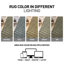 Tapis d'intérieur à poil long tissé à la machine à damier vert sauge-786313446-786313444