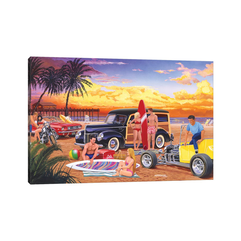 Woody Beach by Bruce Kaiser - Wrapped Canvas Print, 20.32 cm H x 30.48 cm W